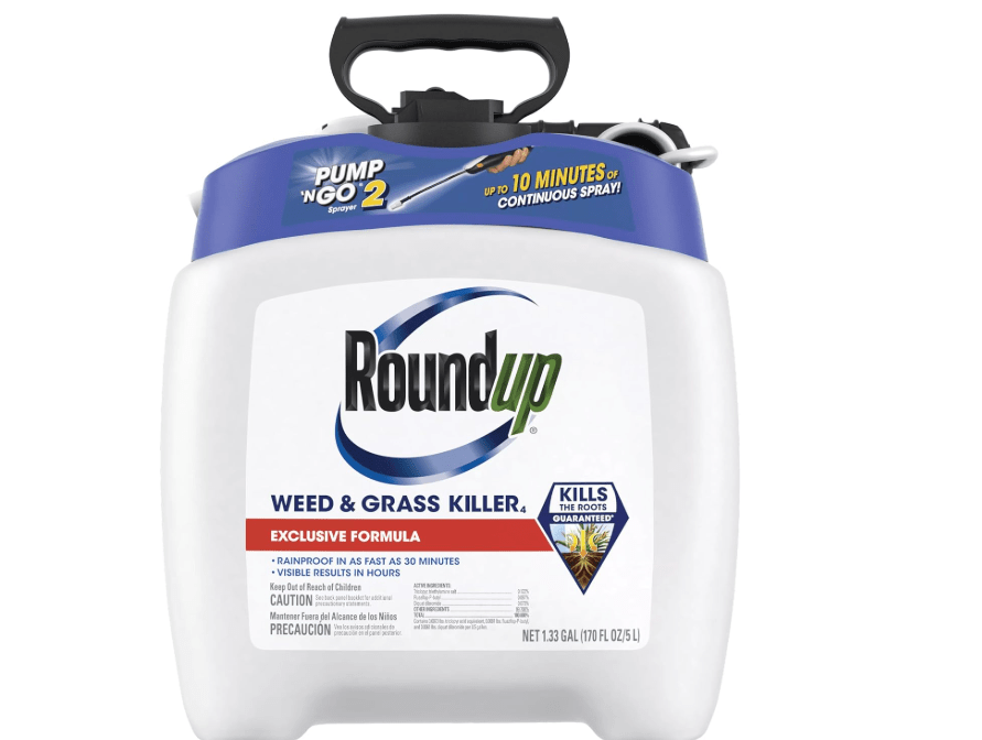
Roundup Weed and Grass Killer₄ with Pump 'N Go 2 Sprayer, Use in and Around Flower Beds, Trees & More, 1.33 gal.