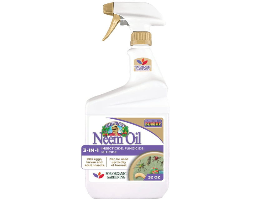 Bonide Captain Jack's Neem Oil, 32 oz Ready-to-Use Spray, Multi-Purpose Fungicide, Insecticide and Miticide for Organic Gardening