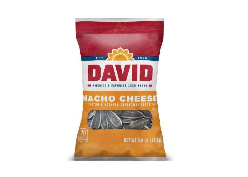 David Seed Sunflower Seeds, Nacho Cheese, 0.8 Ounce, 36 count
