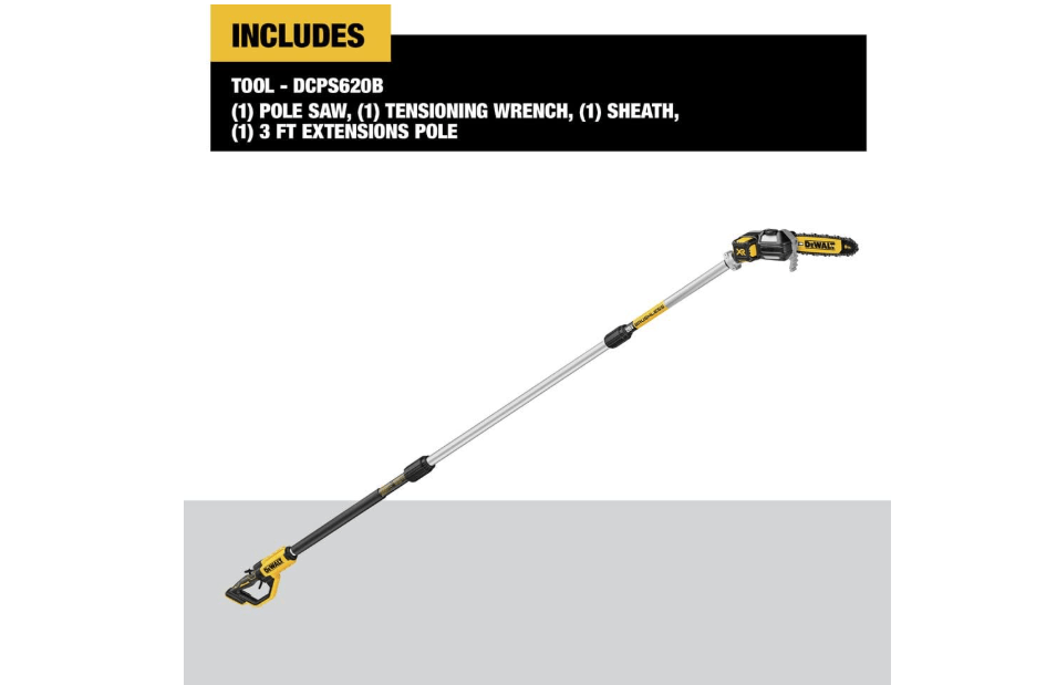 
DEWALT 20V MAX* XR® Brushless Cordless Pole Saw (Tool Only-Battery & Charger not included) (DCPS620B)