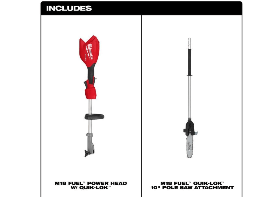 
Milwaukee M18 FUEL Pole Saw with QUIK-LOK (Bare Tool)