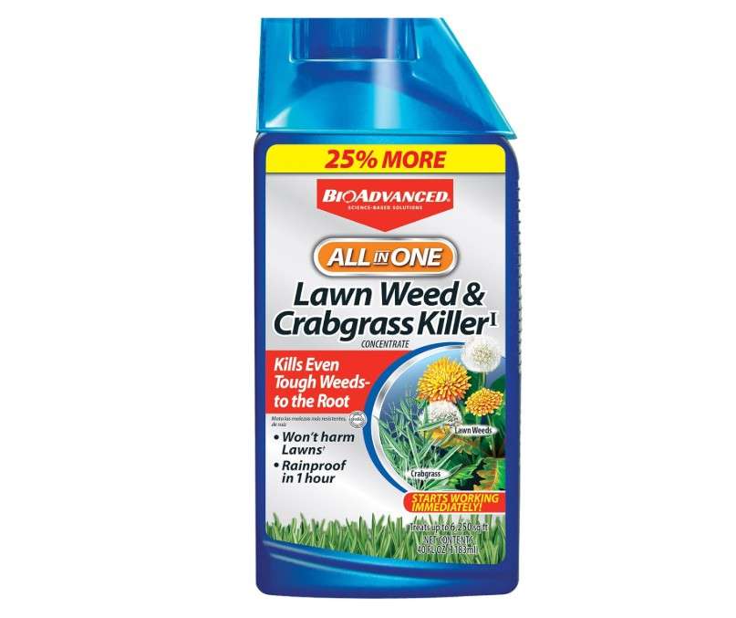 BioAdvanced All-In-One Lawn Weed and Crabgrass Killer I, Concentrate, 40 oz