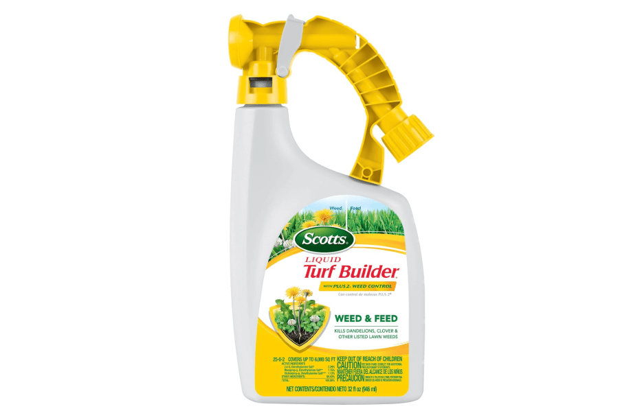 
Scotts Liquid Turf Builder with Plus 2 Weed Control, Liquid Weed Killer and Fertilizer, 