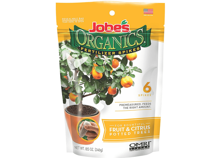 
Jobe’s Organics Garden Fertilizer Spikes, Easy Plant Care Fertilizer for Fruit and Citrus Plants and Trees, 6 Count