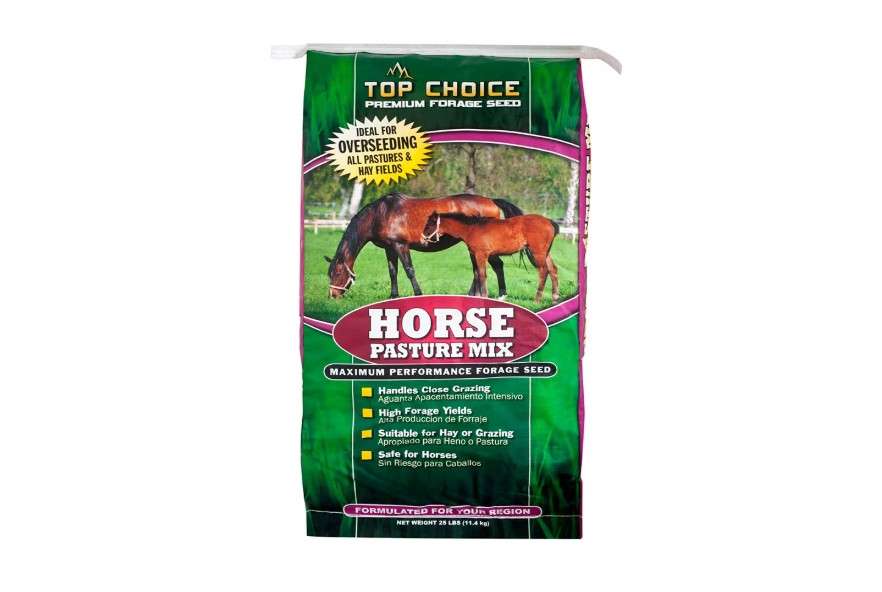 Mountain View Seeds 100371 Horse Pasture Mix Grass Seed, 25-Pound 