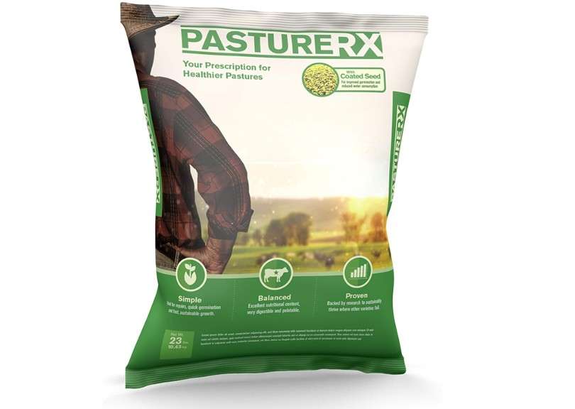 Barenbrug PastureRX Premium Grass and Forage Seed Mix, 23 lbs. (Northern and