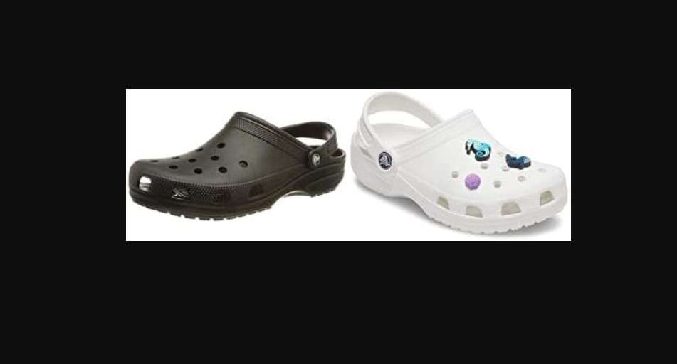 Crocs Mens and Womens Classic Clog w/Jibbitz Charms 3-Packs
