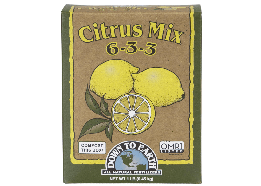 
Down To Earth All Natural Fertilizers Citrus Mix 6-3-3, 1 lb Mini Box Organic Plant Food for Lemons, Limes, Oranges and Avocados