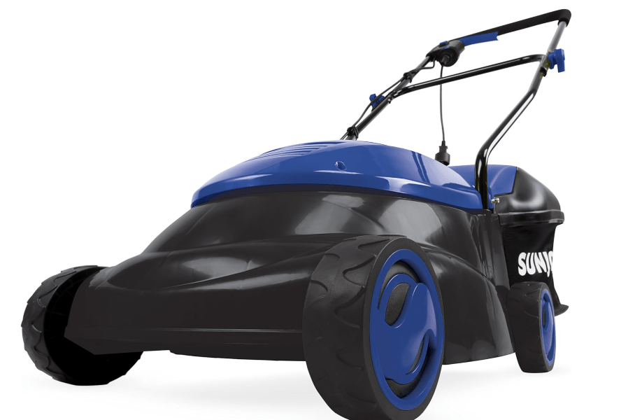  Sun Joe MJ401E-SJB Mow Joe 14" 12 Amp Electric Lawn Mower with Grass Bag, Dark Blue