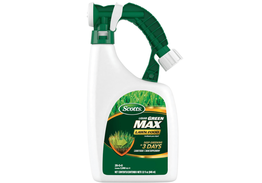 
Scotts Liquid Green Max Lawn Food: 2,000 sq. ft., 2-in-1 Fertilizer and Iron Supplement, Use on Any Grass Type