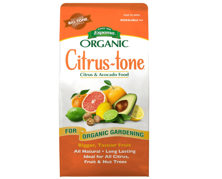 
Espoma Organic Citrus-Tone 5-2-6 Natural & Organic Fertilizer and Plant Food for All Citrus, Fruit, Nut & Avocado Trees; 4 lb. Bag. Promote