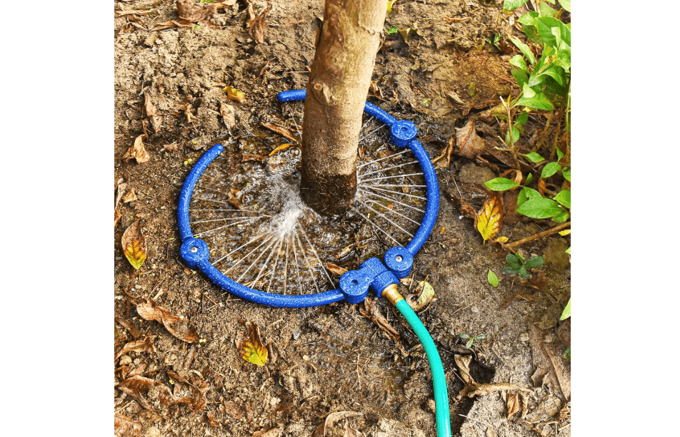 
ZZM 360°Tree Water System Tree Watering Ring Circle Sprinkler and Irrigation System Targeted Water with Y Hose Splitter for New Tree Outdoor Plants Raised..