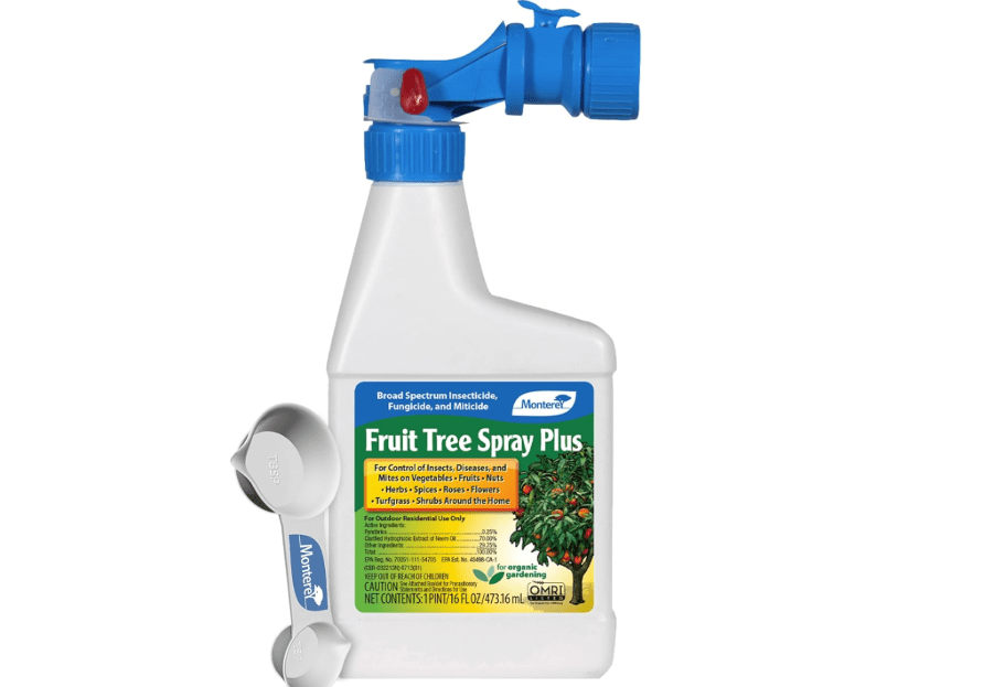 
Monterey Fruit Tree Spray Plus Bundled with Measuring Spoon – 16 oz Fungicide and Insecticide for Plants, Trees, Shrubs & Turfgrass – Prevents Powdery.