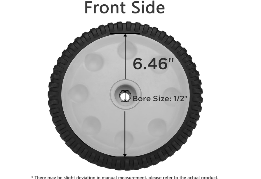  Fourtry Front Drive Wheels Fit for Troy Bilt Lawn Mower - 734-04018C Wheels Fit for MTD Snapper Troy Bilt Tuff-Cut 210 TB210 TB230 TB240 Self Propelled