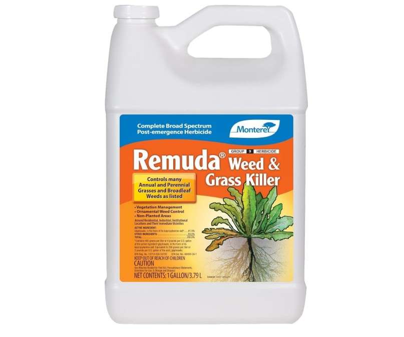 Monterey Remuda Weed & Grass Killer Complete Broad Spectrum Post-Emergence Herbicide - 1 Gallon Concentrate - Apply Using a Sprayer 