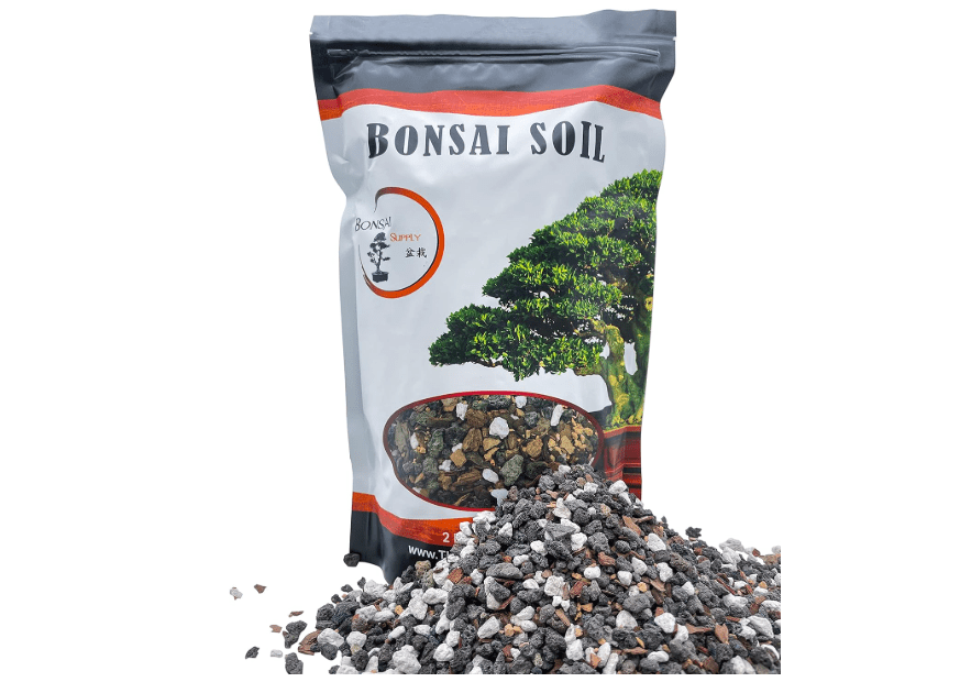 
Bonsai Soil All Purpose Mix | Fast Draining Pre Blend (2 Quart Bag) Plant | Pumice, Lava, Calcined Clay and Pine Bark ● Potting Pre Mixed Bonsai Plant Soil