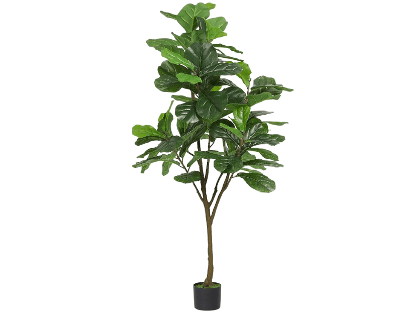 
VIAGDO Artificial Fiddle Leaf Fig Tree 6ft Tall 86 Decorative Faux Fiddle Leaves Fake Fig Silk Tree in Pot Artificial Tree for Home Office Living Room