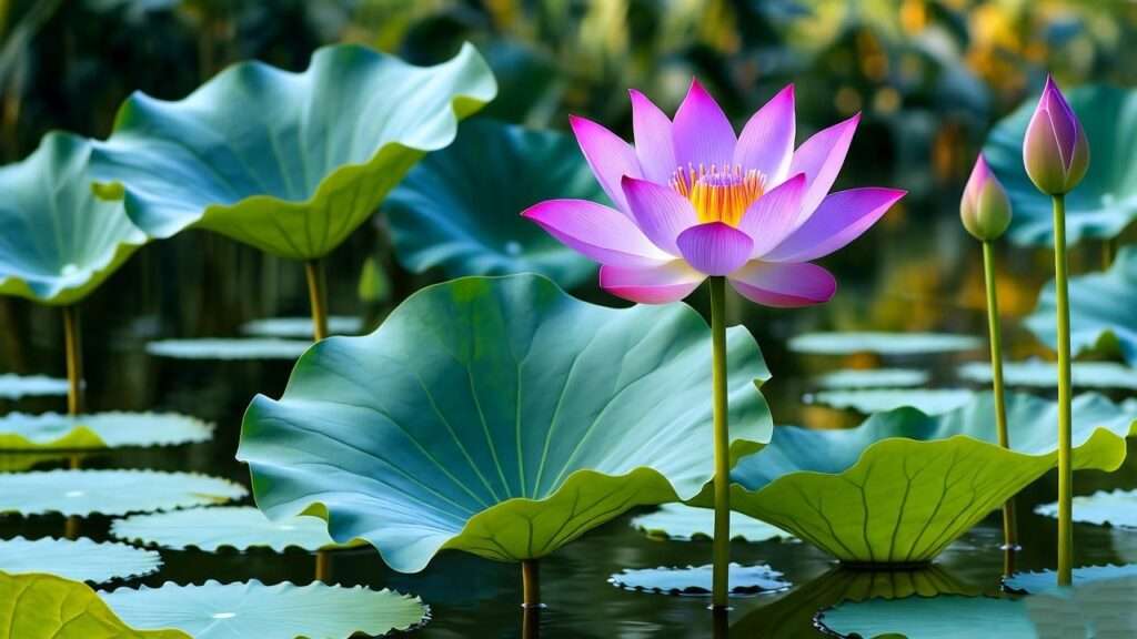 Purple Lotus Plant