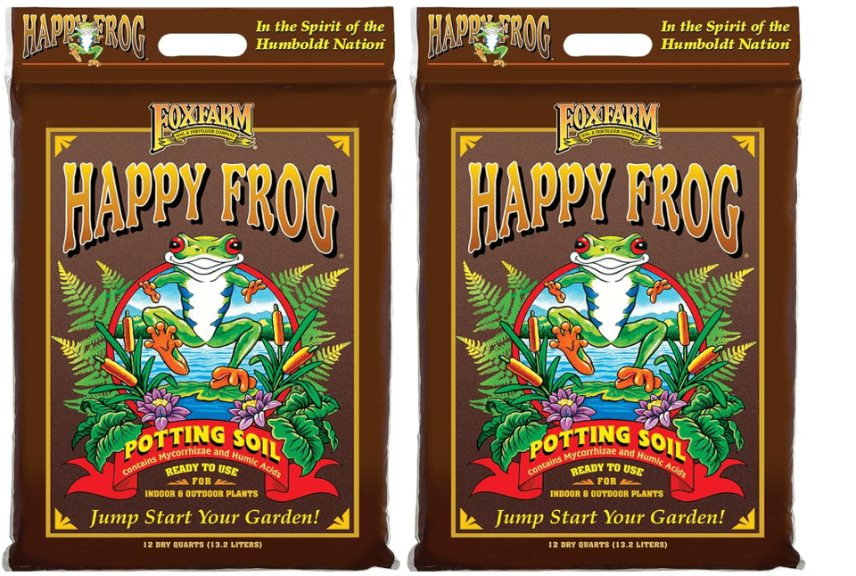 FoxFarm Happy Frog Potting Soil, 12qt – for Indoor/Outdoor Container Plants, Improves Root Efficiency, pH Adjusted for Optimal Nutrient Uptake – Contains.