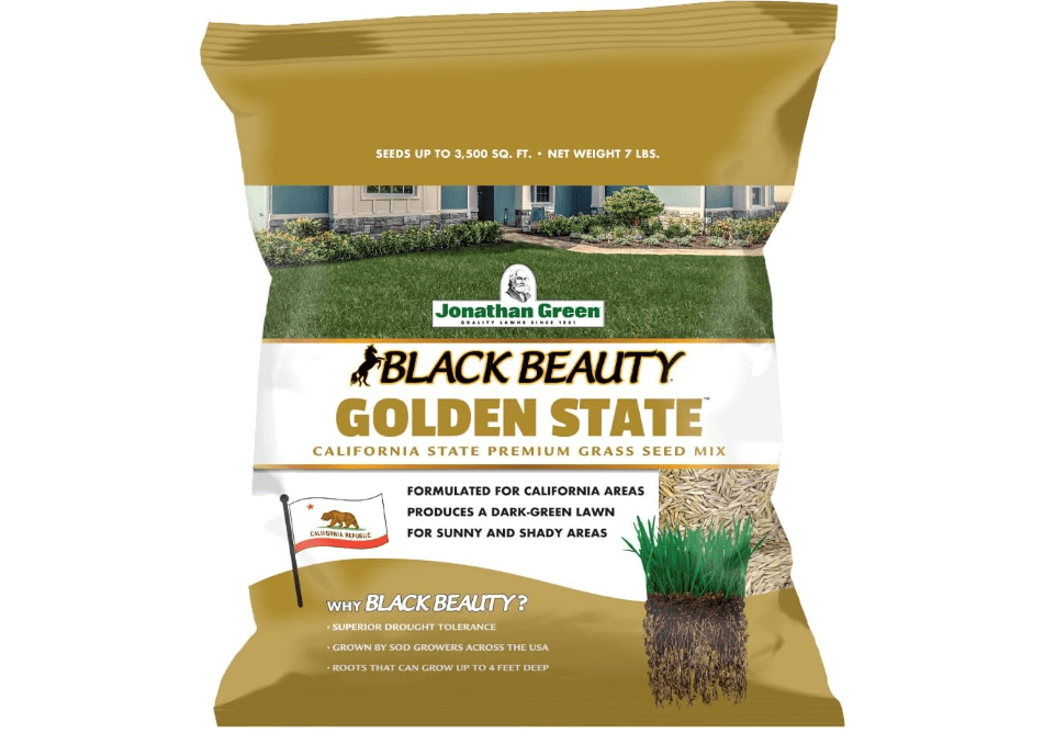 
Jonathan Green (10701) Black Beauty Golden State California Grass Seed (Made for California) - Cool Season Lawn Seed 