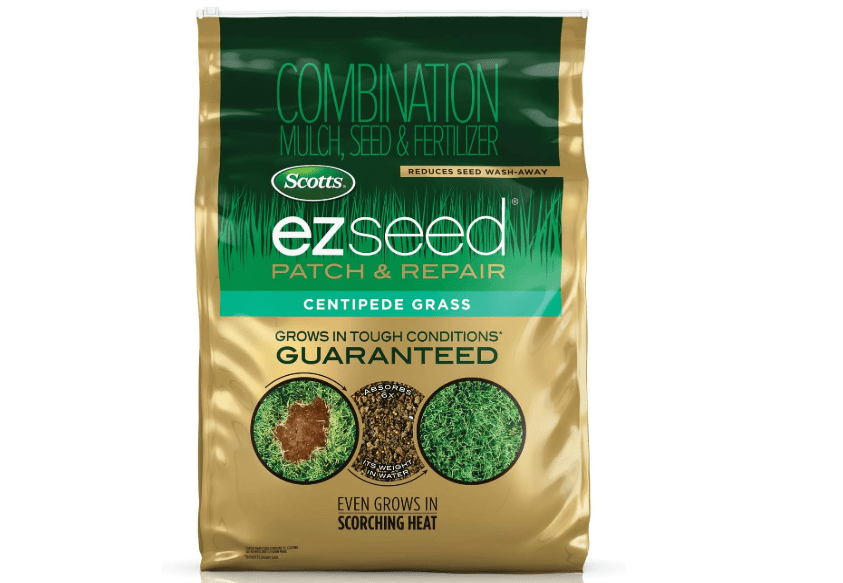  Scotts EZ Seed Patch & Repair Centipede Grass Combination Mulch, Centipede Grass Seed and Fertilizer for Bare Spots and Repair, Grows in Scorching Heat,
