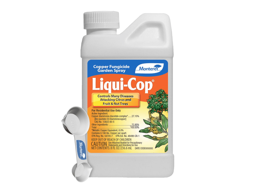 
Monterey Liqui-Cop - Copper Fungicide Garden Spray for Citrus and Fruit & Nut Trees - 8 oz (8 oz)