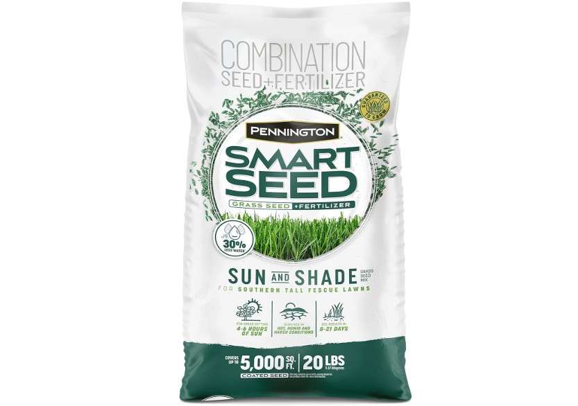 Pennington Smart Seed Sun and Shade Tall Fescue Grass Seed Mix for Southern Lawns 20 lb
