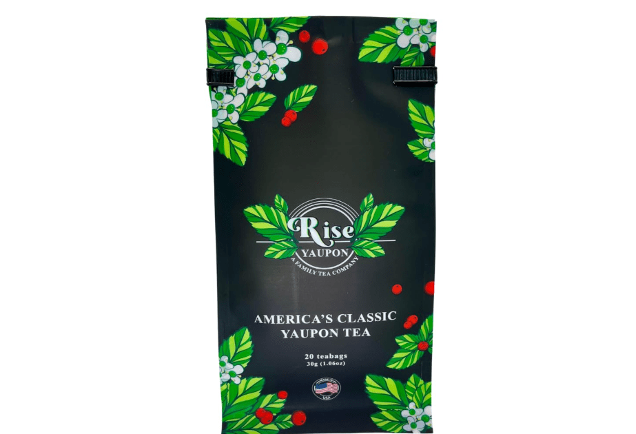 
Rise Yaupon America's Classic Yaupon Holly Tea, 20 Tea Bags, 1.06 oz, Made with 100% Yaupon Holly, Naturally Caffeinated, Never Bitter