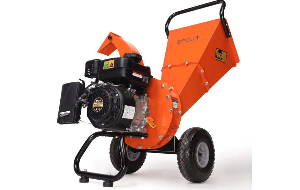 
EFCUT C30 LITE Wood Chipper Shredder Mulcher Heavy Duty 7 HP 212cc Gas Powered 3 Inch Max Capacity 1-Year Warranty After Product Registration