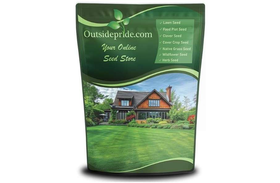 Outsidepride Midnight Kentucky Bluegrass Seed - 5 Lbs. Cold & Drought Tolerant, Sun-Loving Lawn Grass Seed, w/High Traffic Tolerance & Deep Root...