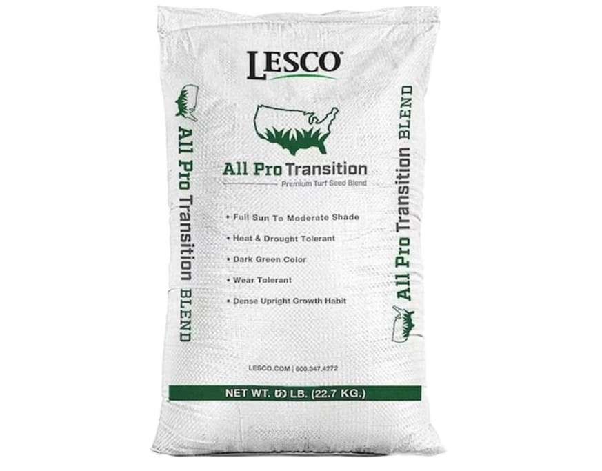 Lesco All-Pro Transition Tall Fescue Grass Seed Blend – (10 lbs) Drought-Tolerant, Heat & Shade Resistant, Insect-Resistant Lawn Seed for Durable Turf
