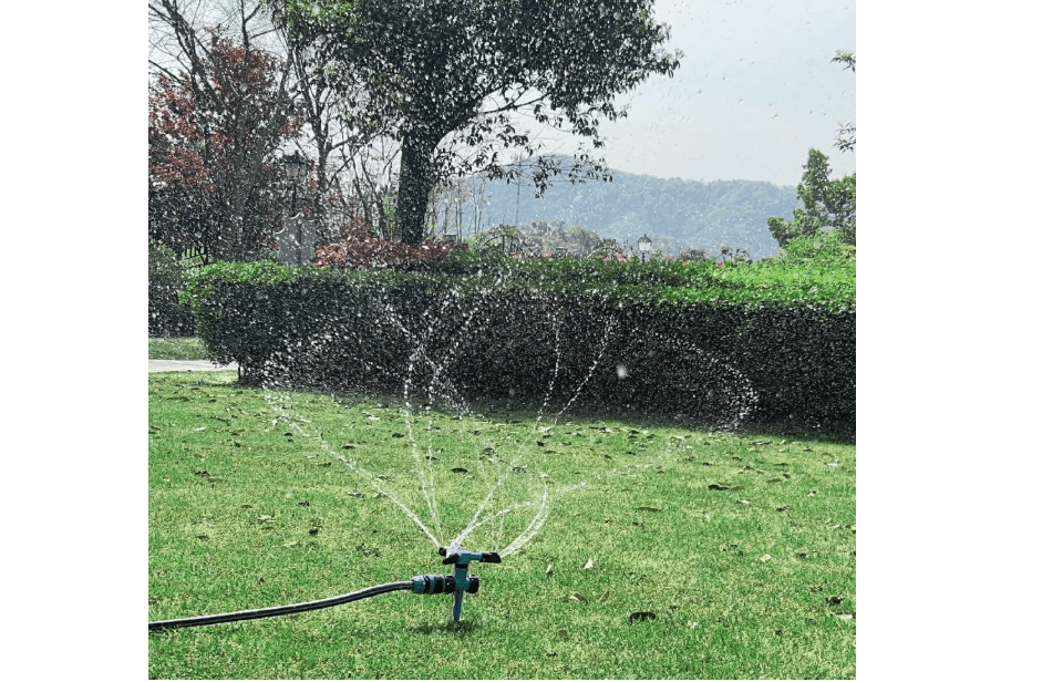 
Kadaon Garden Sprinkler, 360 Degree Rotating Lawn Sprinkler Large Area Coverage - Adjustable, Weighted Gardening Watering System
