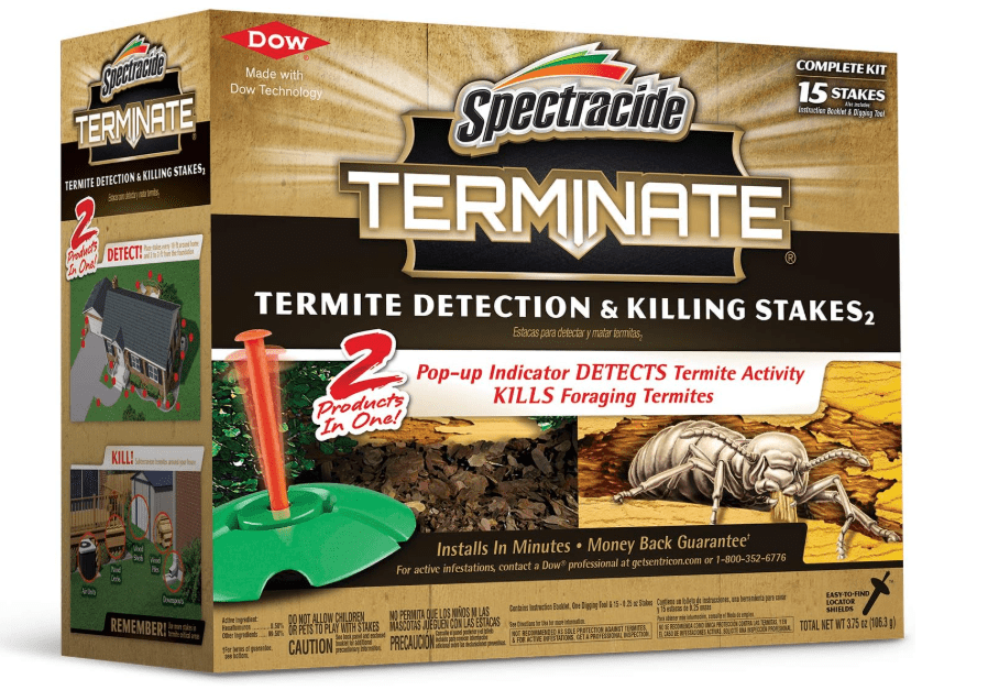Spectracide Terminate Termite Detection & Killing Stakes, Kills Foraging Termites, Detects Termite Activity, 15 Count