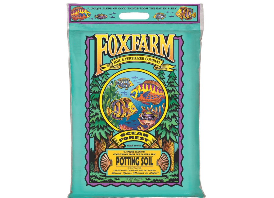  FoxFarm Ocean Forest Potting Soil, 12qt – Light, Aerated Texture, Designed for All Container Plants – pH Adjusted for Optima