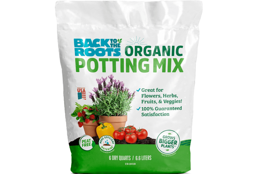 
Back to the Roots 100% Organic Potting Mix (6 Quart) Premium Blend Made in The USA