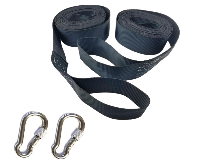 20 FT Tree Swing Hanging Kit Straps (Set of 2) Hold 5000 LBS Extra Long | 20ft| Rope Hammock & Tire Swing Tree Swing Fast & Easy Way to Hang Any.