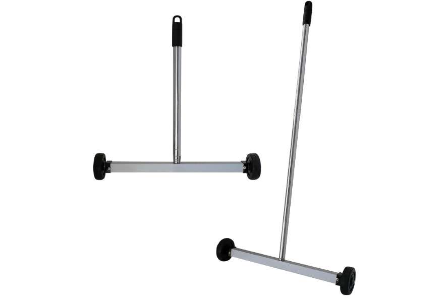 GRIP Magnetic Pickup Sweeper 17" - 8.8 Pound Capacity - Extends from 23" to 40" - Easy Cleanup of Workshop, Garage, Construction - Lawn Sweeper