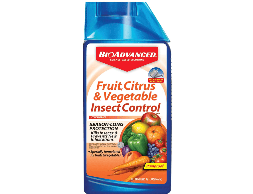 BIOADVANCED 701520A Fruit, Citrus & Vegetable Insect Control for Edible Gardening Concentrate, 32-Ounce