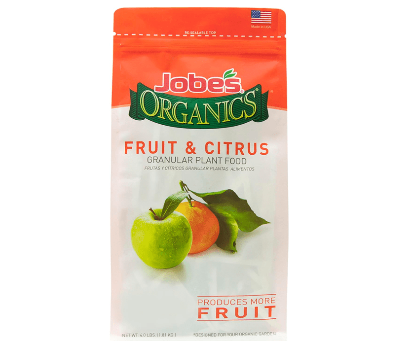Jobe’s Organics Granular Garden Fertilizer, Easy Plant Care Fertilizer for Fruit and Citrus Plants and Trees, 4 lbs Bag