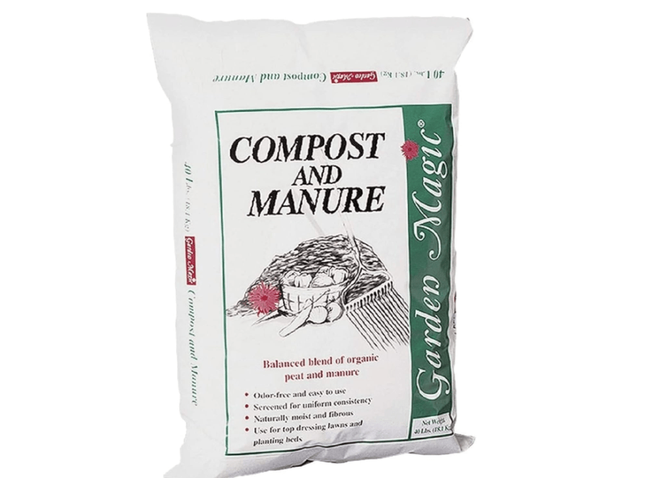  Michigan Peat Compost and Manure Blend, Garden Magic Mix with Odor-Free Blend, 40 Lbs - Outdoor Lawn and Gardening Mixture with Nutrients and Mineral