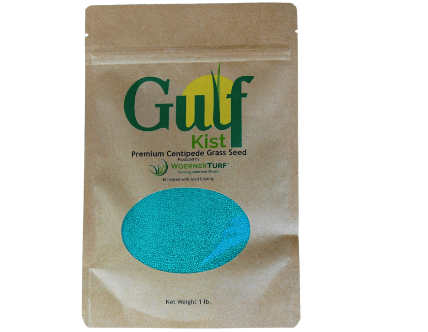 Centipede Grass Seed for a Dense Green Lawn, NO Mulch, 1 lb Coated Seeds, Sun and Moderate Shade Tolerant Lawn Seeding a