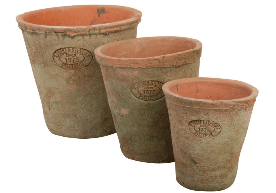 
Esschert Design AT01 Aged Terracotta Round Pots (Set of