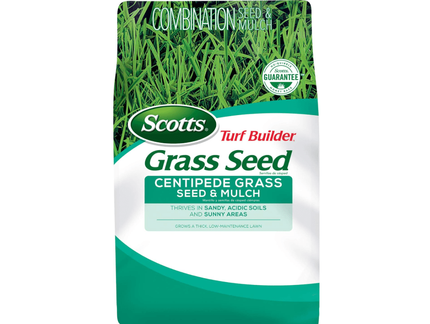  Scotts Turf Builder Centipede Grass Seed & Mulch, Grows a Thick, Low-Maintenance Lawn, 5 lbs.