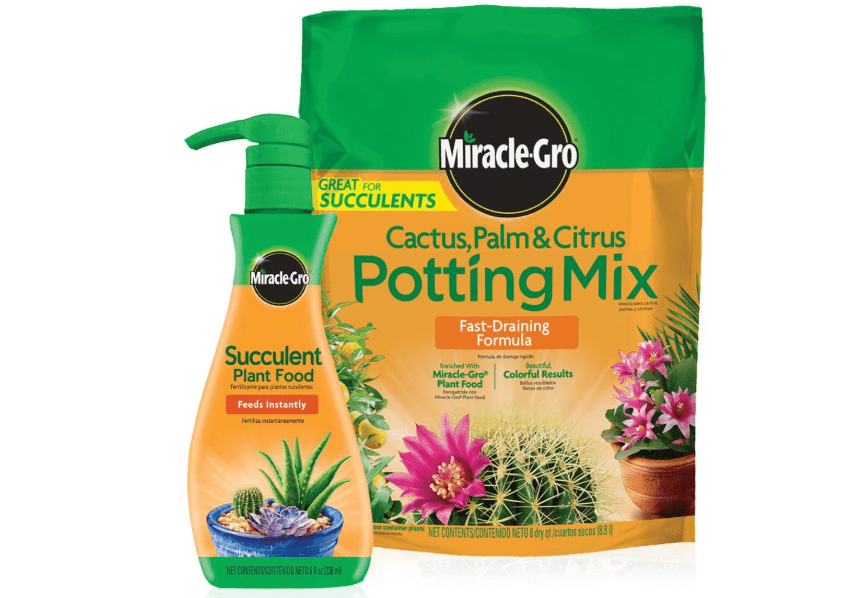 
Miracle-Gro Cactus, Palm & Citrus Potting Mix and Succulent Plant Food - Bundle of Potting Soil (8 qt.) and Liquid Plant Food (8 oz.) for Growing and..