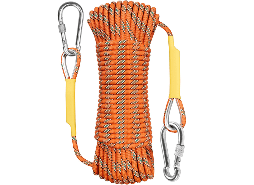 
X XBEN Outdoor Climbing Rope 10M(32ft) 20M(64ft) 30M(96ft) 50M(160ft) 70M(230ft) 152M(500FT) 352M(1000FT) Static Rock Climbing Rope for Escape Rope Ice