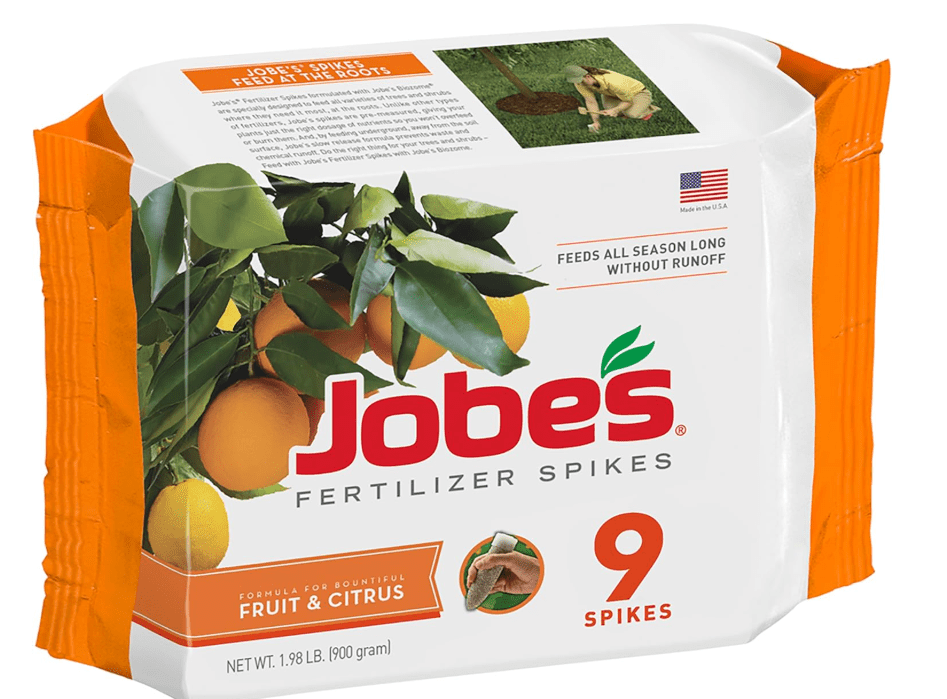 
Jobe’s Garden Fertilizer Spikes, Easy Plant Care Slow Release Fertilizer for Fruit and Citrus Plants and Trees, 9 Count