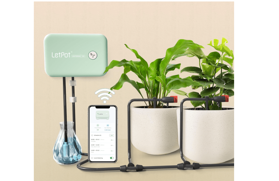  LetPot Automatic Watering System for Potted Plants, [Wi-Fi & App Control] Drip Irrigation Kit System, Smart Plant Watering Devices for Indoor Outdoor