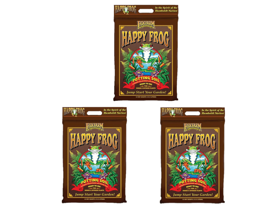 
FoxFarm Happy Frog Potting Soil, 12qt – for Indoor/Outdoor Container Plants, Improves Root Efficiency, pH Adjusted for Optimal Nutrient Uptake – Contains