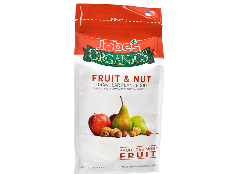 Jobe’s Organics Granular Garden Fertilizer, Easy Plant Care Fertilizer for Fruit and Nut Plants and Trees, 4 lbs Bag