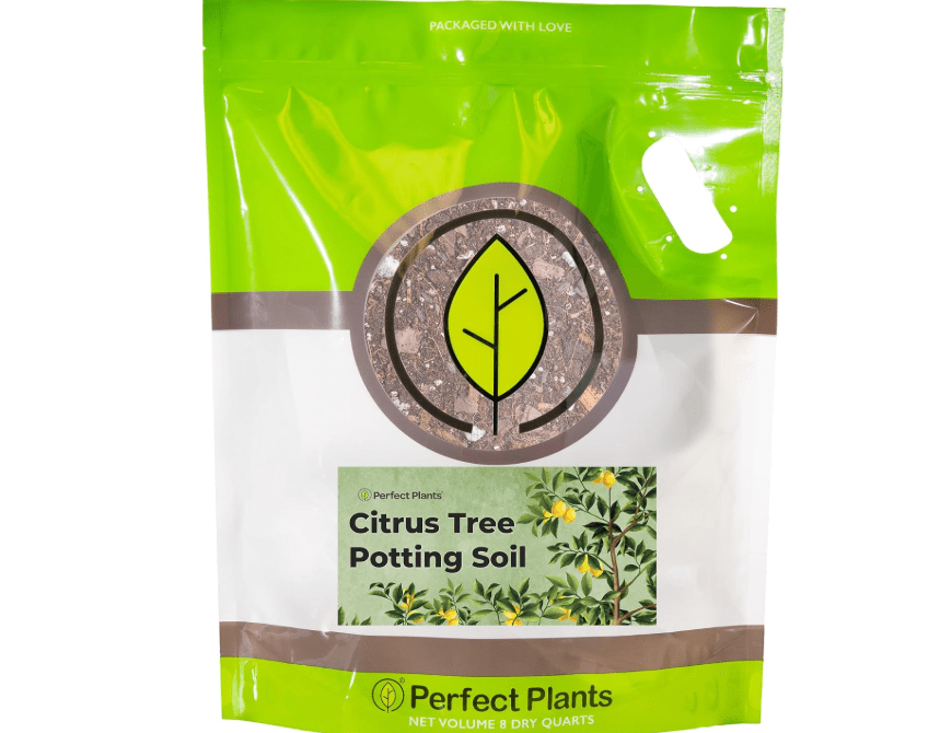 
Citrus Tree Potting Soil by Perfect Plants | Organic Premium Mix | Use with Lemon Trees, Lime Trees, or Other Citrus Plants